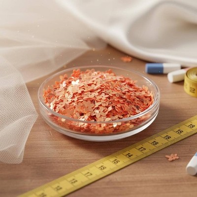 50 g dreidimensionale Blumenpailletten 3D-Optik Pailletten glänzend für
