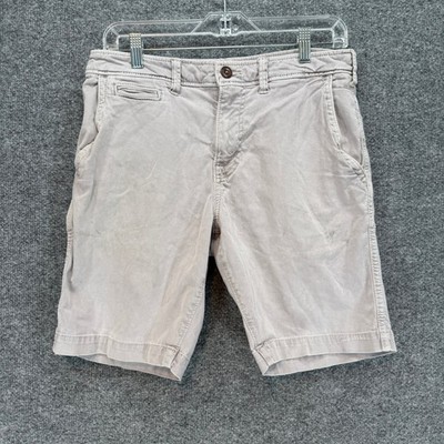 American Eagle Chino Shorts Mens 30 Tan Extreme Flex Classic Casual Khaki Y2K