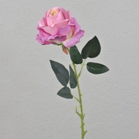 Artplants Textil Rose Eleazar, Pink, 65Cm, Ø9Cm