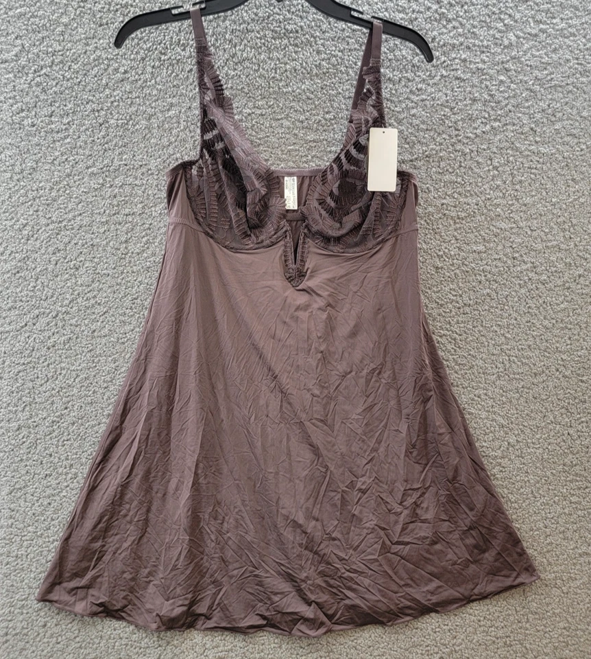 Женский пуловер Wacoal After Dark Chemise L изюм с v-образным вырезом регулируемый ремень - Изображение 2 из 4