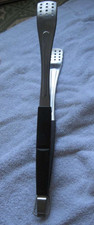 Weber Grill Tongs Perforated With Drain Holes Hanging Handle Preowned Used ~ 16
