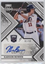 2018 Elite Extra Edition 15U National Team Signatures 1/99 Karson Bowen Auto 2oe