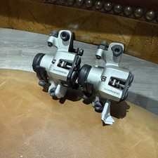 Shimano BR-M415 Mechanical Disc Brake Calipers Pair with Adapters and all Bolts