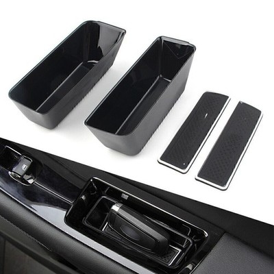 2X Car Rear Door Handle Armrest Storage Box Tray Bin Kit Fit Ford Edge 2015-2020