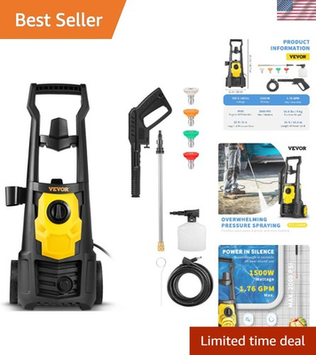 #ad Electric Pressure Washer 2000 PSI Portable Cleaner with Foam Cannon amp; 5 Nozzles $171.69