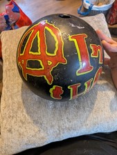 1 Finger Hole Bowling Ball With Painted On Picture