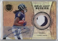 2011 Panini Gold Standard Materials Prime Signatures 15/25 Torrey Smith Auto q2g