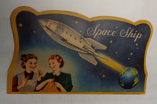 Vintage Sewing Needle Pack Book SPACE SHIP