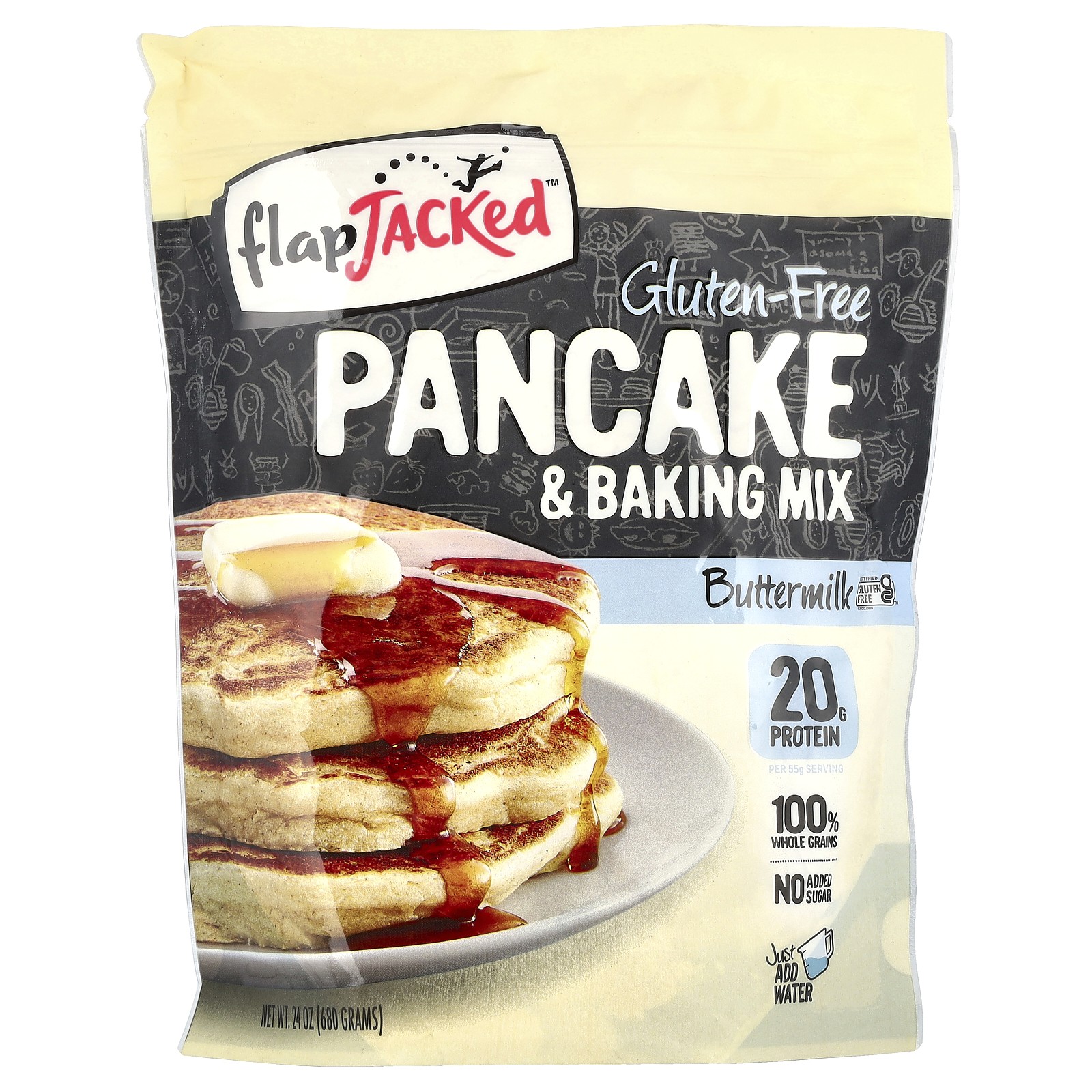 Смесь для блинов и выпечки без глютена пахта 24 унции 680 г 3890₽