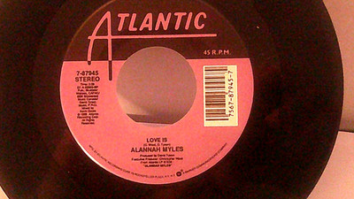 Alannah Myles,Atlantic 87945,''Love Is''US,7'' 45,1989 alt rock classic, Mint