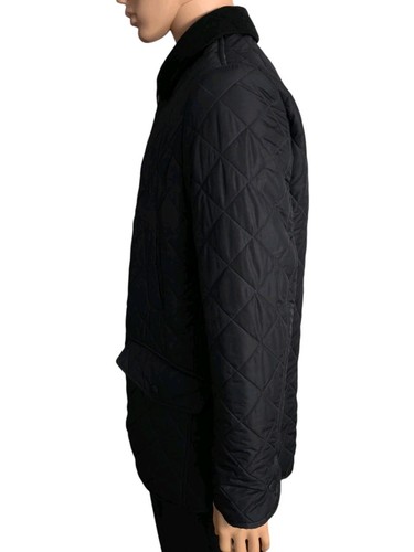 Mens Medium Black Quilted BARBOUR JACKET Country Outdoor Hunting Warm VGC Gift - Picture 4 of 11
