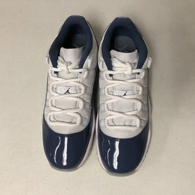 Air Jordan 11 Retro Low GS White Midnight Navy FV5121-104 Size 7y