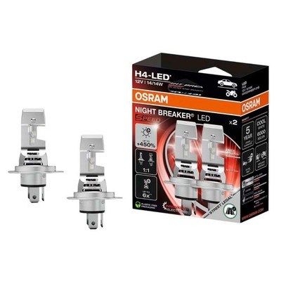 OSRAM NIGHT BREAKER H4 LED SPEED 450% 6000K für Mitsubishi Pajero 1 1988-1990