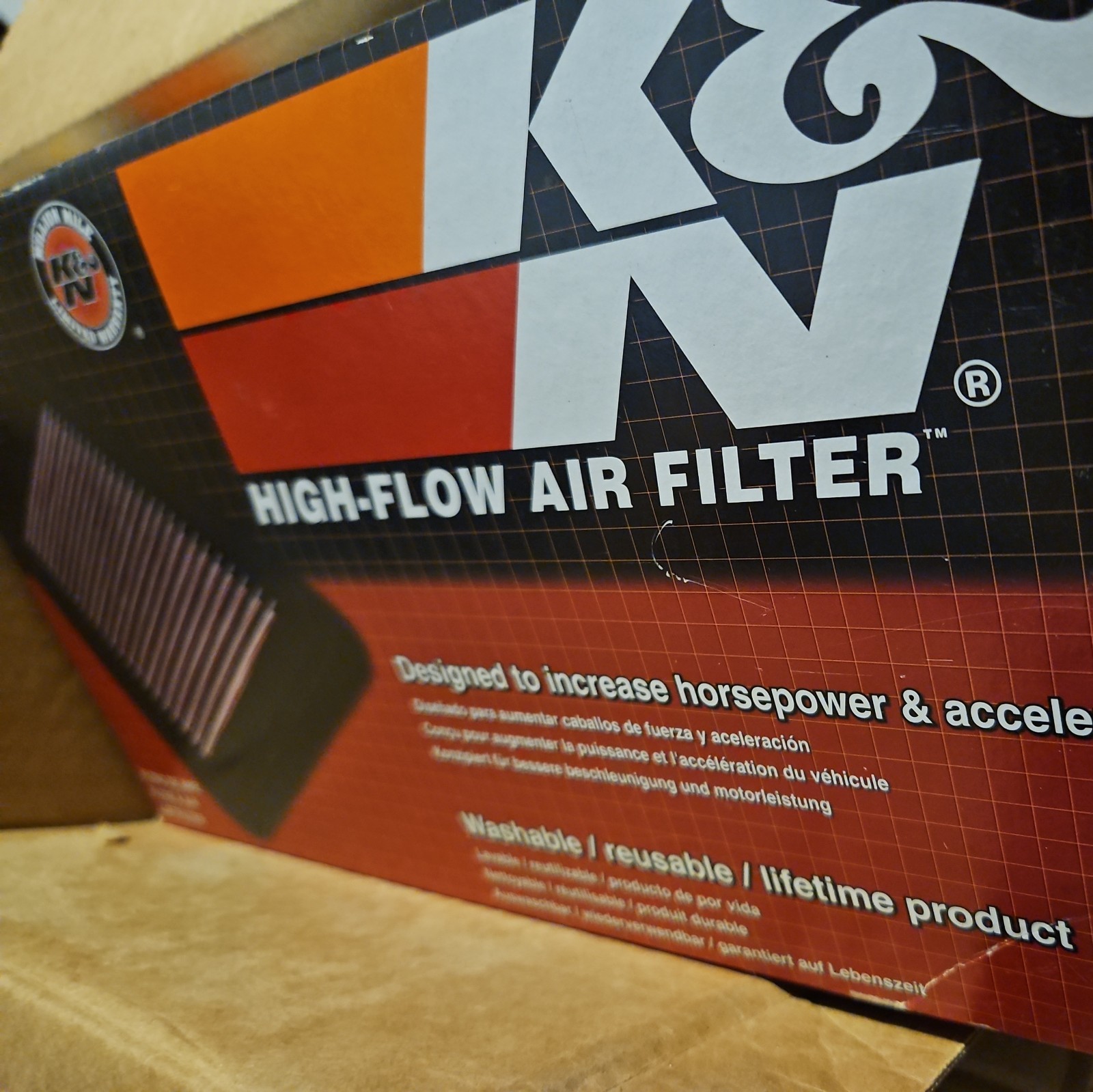 K&N 33-2252 Replacement Air Filter for 2000-2017 Toyota/Lotus/Scion