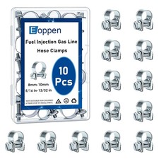Fuel Injection Hose Clamps 8-10mm 516-1332 Silver Fuel Injection Gas Line