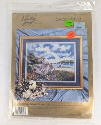 Vintage Something Special Cross Stitch Victorian Shore Scene #50628 Sealed NOS