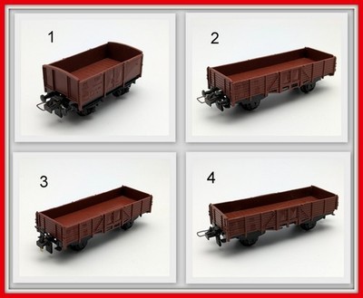 Trix Express H0 3450 , 3451 Güterwagen DB Niederbordwagen Hochbord Auswahl 1-4