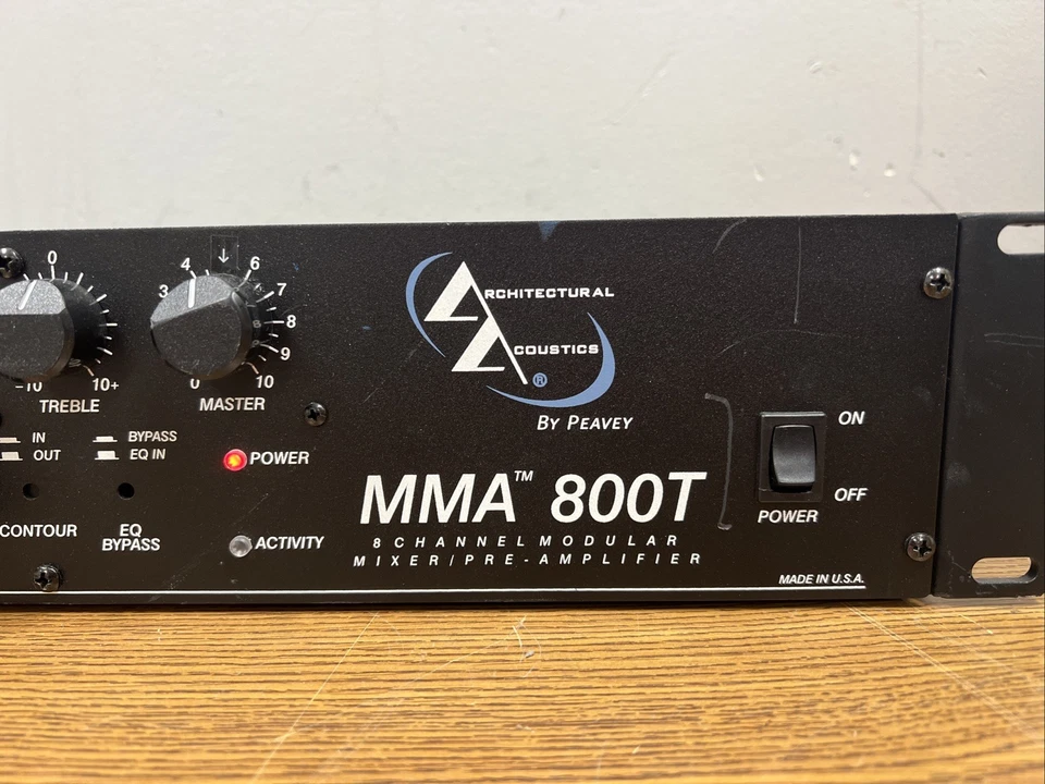 Peavey MMA 800T Eight Channel Modular Mixer Amplifier, Power Tested - Image 4 of 4