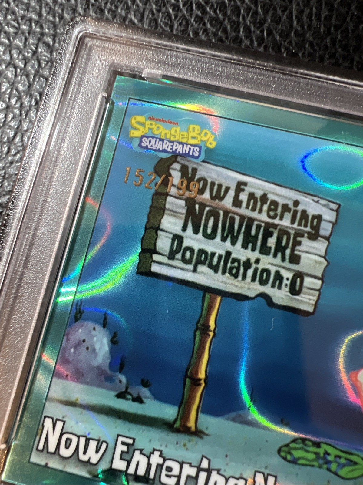 POP 3 CHROME 2025 SPONGEBOB AQUA LAVA ENTERING NOWHERE: POPULATION 0 /199 PSA 10 view 2
