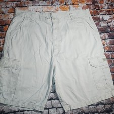 Wrangler Relaxed Fit Cargo Shorts Men s Size 40 Khaki Stretch Utility Casual Sho