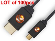 9ft LinkConnect High Speed Micro HDMI to HDMI Cable with Ethernet LOT of 100pcs