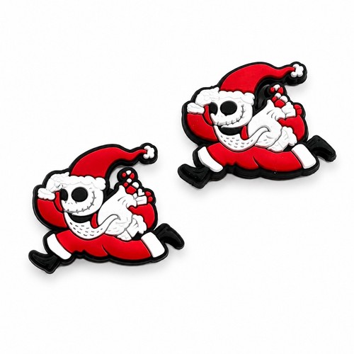 2pc Jack Skellington Santa Nightmare Before Christmas Shoe Charms Jibbitz