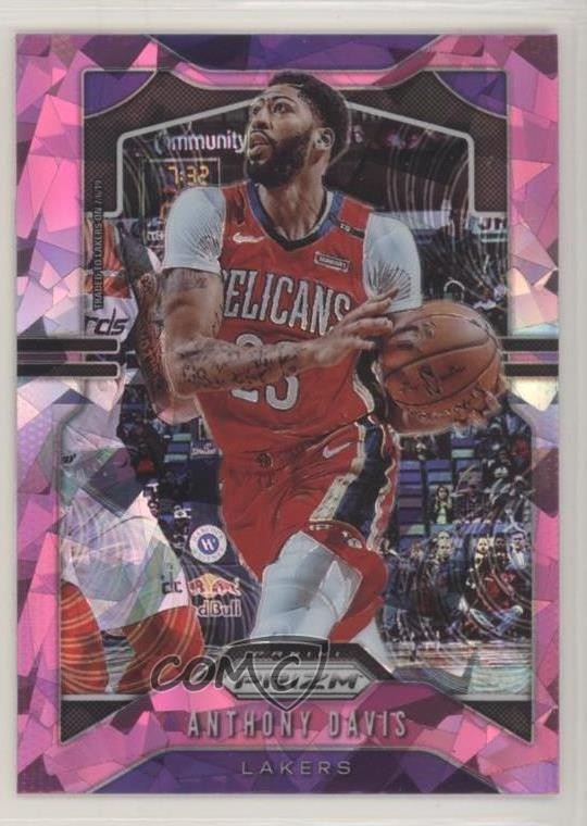 2019-20 Panini Prizm Pink Ice Prizm Anthony Davis #222