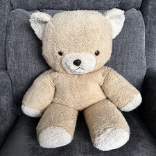 Vintage Mothercare Teddy Bear 0193 Large Beige & White Soft Toy 1970s-80s 61cm