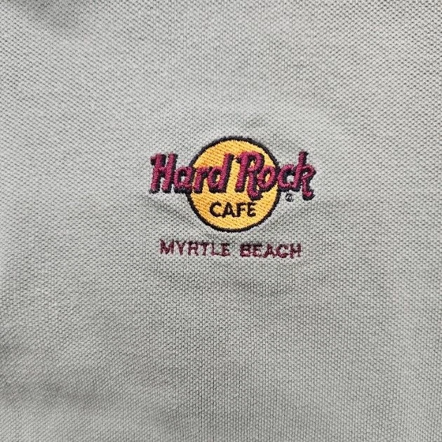 Camisa polo de manga corta Hard Rock Café para hombre talla extra grande verde claro Foto 4 de 4
