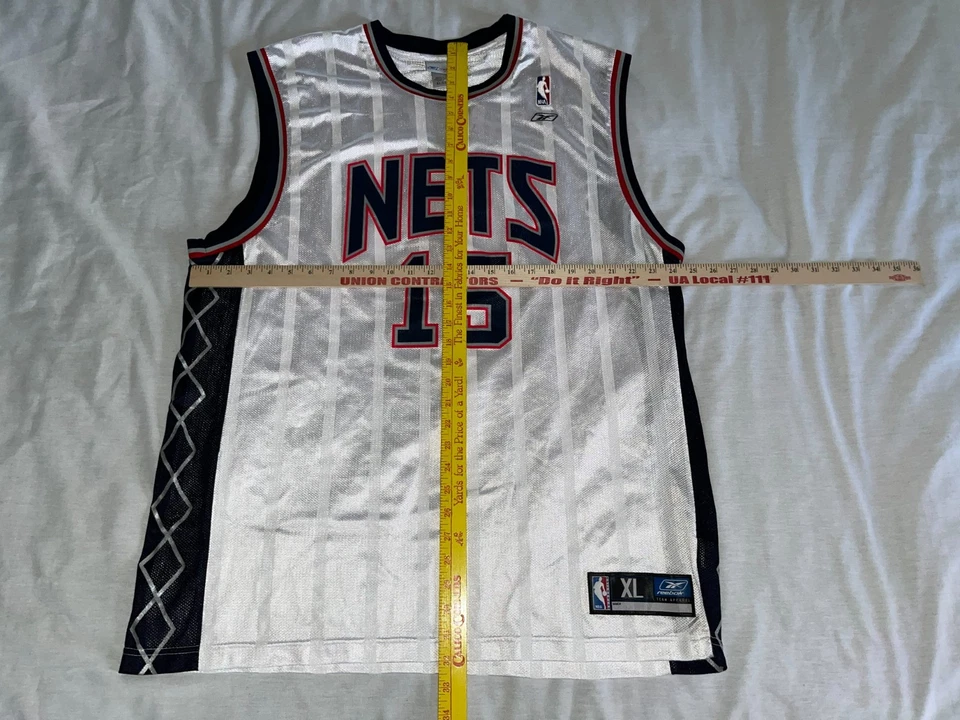 Blanco New Jersey Nets #15 Carter Reebok Team Apparel CAMISETA DE BALONCESTO XL Corea Foto 2 de 4