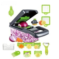 Portable Kitchen Vegetable Chopper Slicer Shredder Grater Food Processor