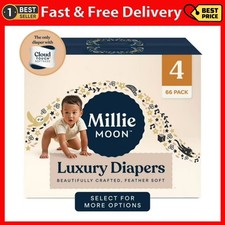 Millie Moon Luxury Diapers, Size , 66 Count