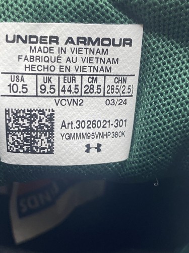 Under Armour TriBase Reign 5 Training Shoes Green Gum 3026021-301 Men’s 10.5 - Picture 14 of 14
