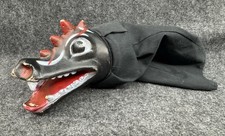 Vintage 1950s Hazelle Dragon Rubber Face Hand Puppet Head Animal Kansas City MO