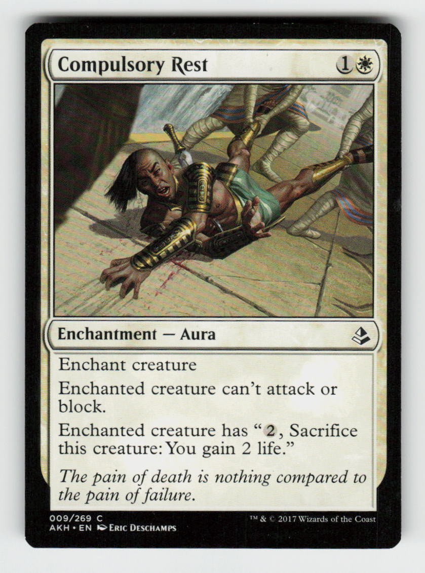 Compulsory Rest 9 Common Amonkhet Magic: The Gathering