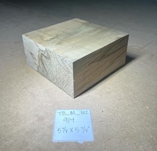 Ambrosia Maple Turning Blank 5.75" x 5.75" x 2.25" Kiln Dried TB M 002
