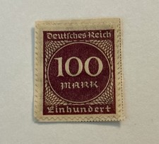 Germany 1923, Weimar Republic, Deutsches Reich 100 Mark, purple.