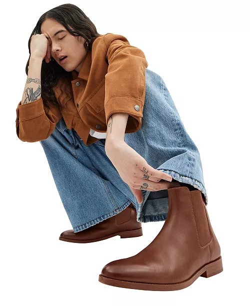 Coach Men’s Dalton Chelsea Boots Brown Leather, Size 10 M COACH Men main image 3