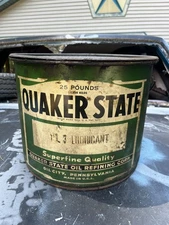Vintage Quaker State Grease Oil Can