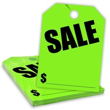 Car Mirror Hang Tags 8.5" x 11.5" Slogan Sale Pack of 50 Tags signs