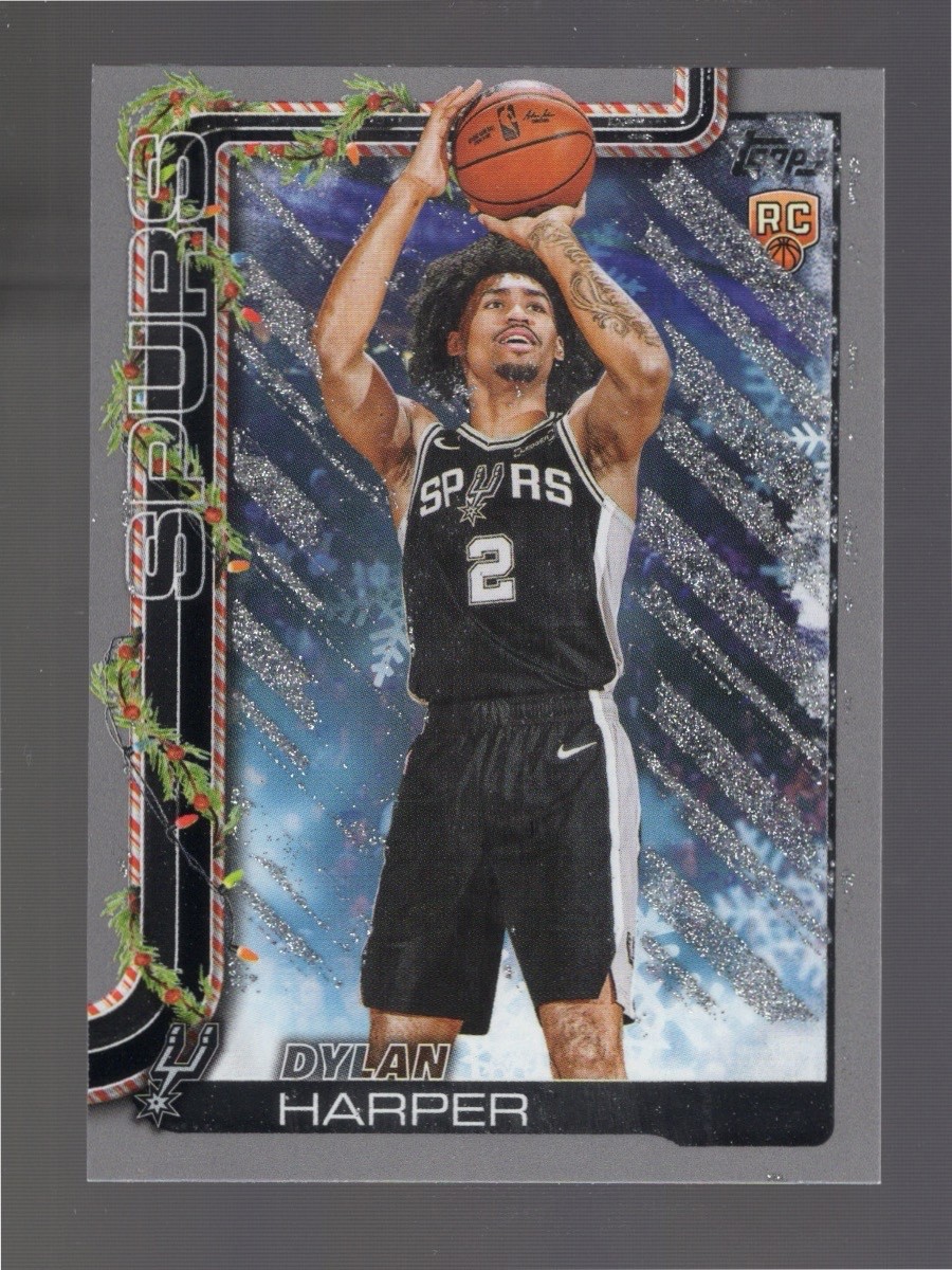 Dylan Harper 2025-26 Topps Holiday Silver Glitter Rookie RC #H162