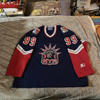 Vintage New York Rangers 90s STARTER Jersey Alt Liberty NHL Hockey Jersey  Sz XL