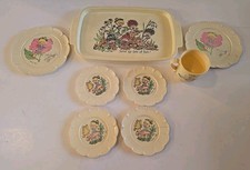 Rare Vintage American Greetings Set 8 Piece Herself The Elf Plastic 1983 AGC