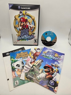 Super Mario Sunshine Nintendo GameCube Black Label Complete  CIB - Tested & Work