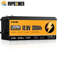 12v 200ah Lithium Lifepo4 Battery 2560wh Built-in Bms Deep Cycle Marine Rv Solar 12v 200ah Lithium Lifepo4 Battery 2560wh Built-in Bms Deep Cycle Marine Rv Solar