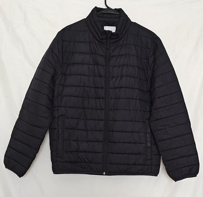 Gap ColdControl Lightweight Relaxed Puffer Jacket Men's Size L Black Long Sleeve