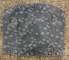 Vera Moda Women s Jacquard Denim Top Size Lar...