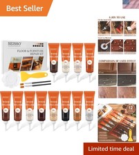 12 Colors Furniture Wood Floor Repair Kit, Furniture Touch Up Kit Cover Wood ...