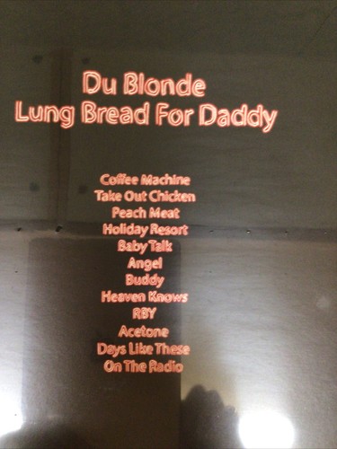 SIGNED/SEALED-DU BLONDE-LP YELLOW VINYL-LUNG BREAD FOR DADDY-WEBSITE EXCLUSIVE-M - Picture 5 of 12