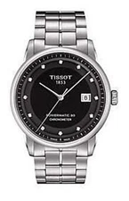 Tissot T0864081105600 Watch T-Classic Luxury Mens - Black Dial Steel Case Aut...